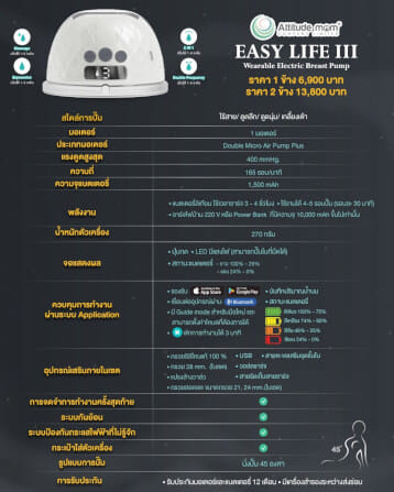 เครื่องปั๊มนม ATTITUDE MOM EASY LIFE III_2