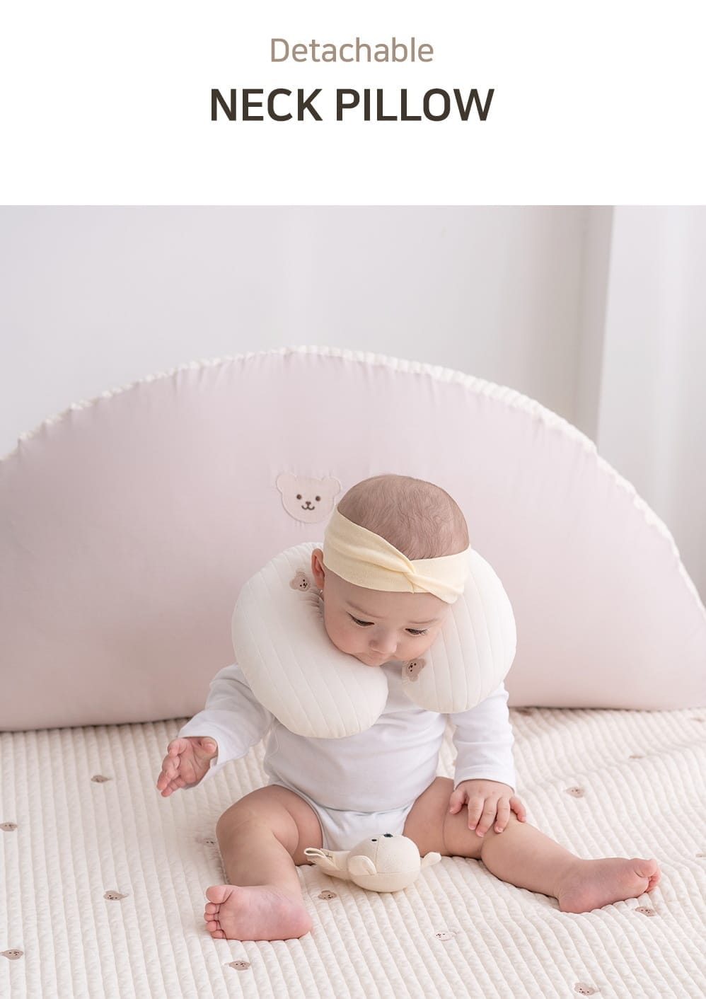 เบาะรองรถเข็น คาร์ซีท ARIBEBE ผ้า MICROMODAL ลายสัตว์ป่า ชมพู