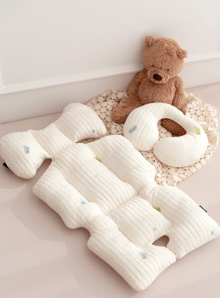 เบาะรองรถเข็น คาร์ซีท ARIBEBE ผ้า MICROMODAL ลายสุนัข_5