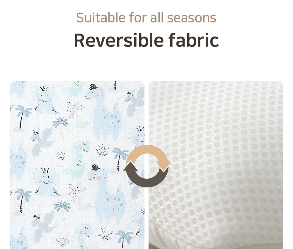 เบาะรองรถเข็น คาร์ซีท ARIBEBE ผ้า MICROMODAL ลายไดโนเสาร์_2