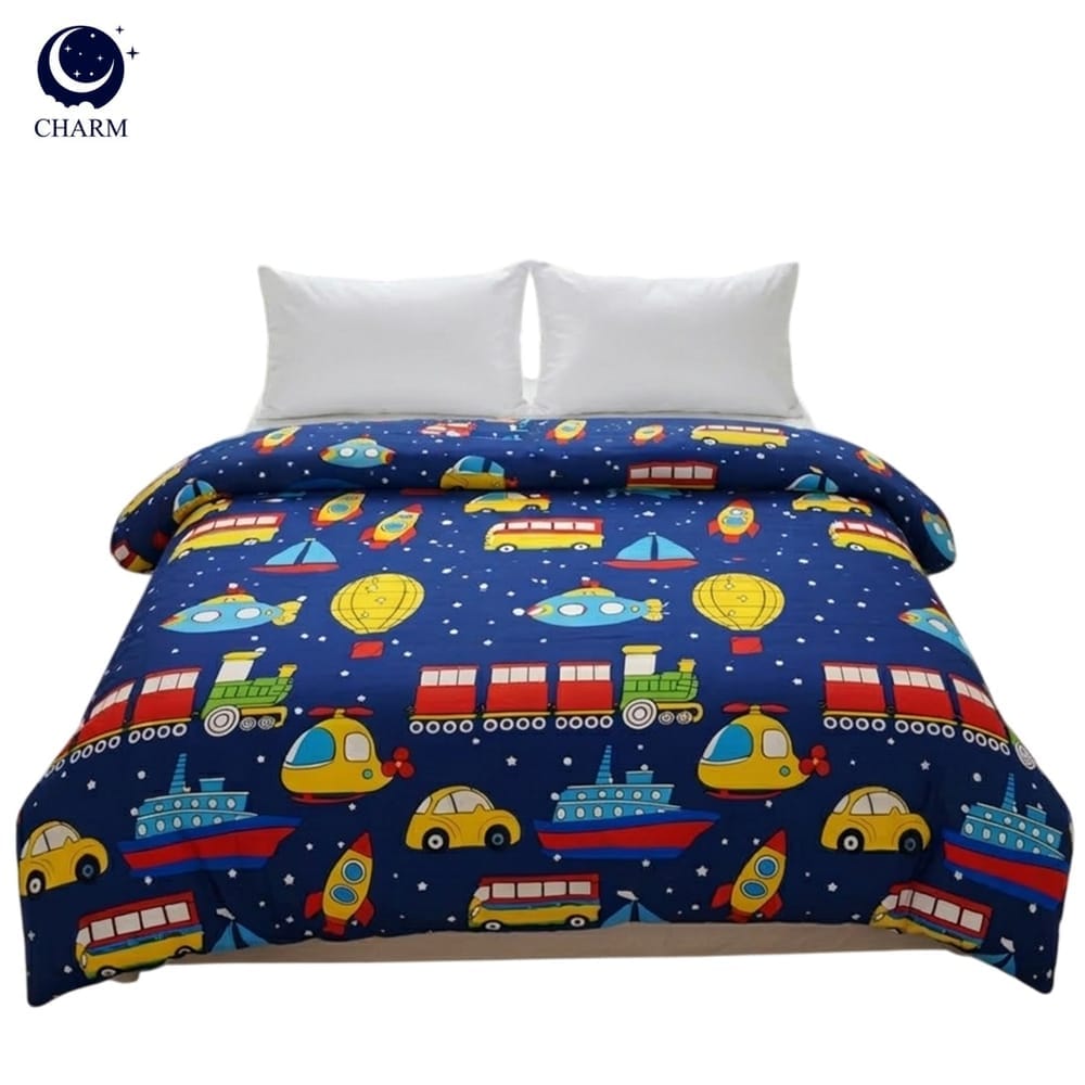 ผ้าห่มนวม CHARM คอลเลคชั่น DREAMY 5 FT SIZE 160&times;210 ซม. ลาย TRAVEL TIME