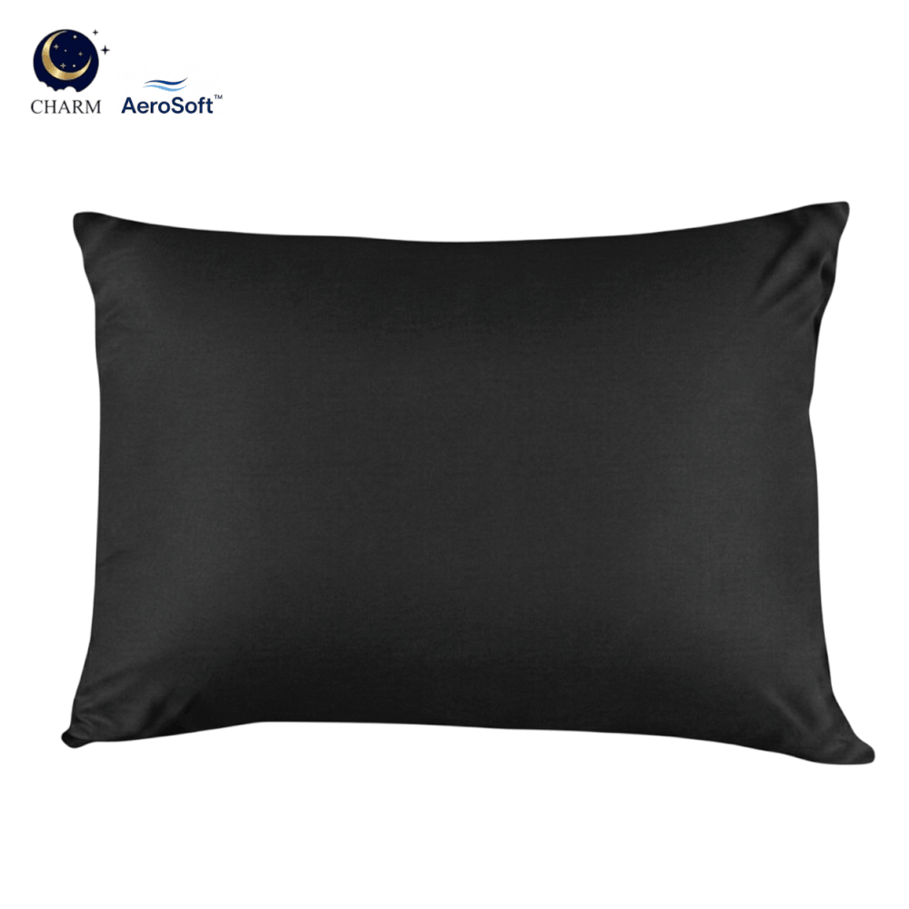 ปลอกหมอนหนุน CHARM AEROSOFT™ MICROTEX 26 X 36 นิ้ว สีดำ_0