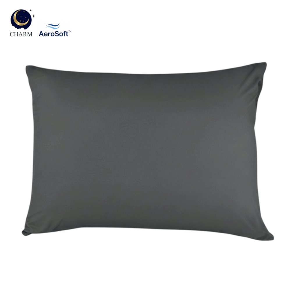 ปลอกหมอนหนุน CHARM AEROSOFT&trade; MICROTEX 26 X 36 นิ้ว สีเทาเข้ม