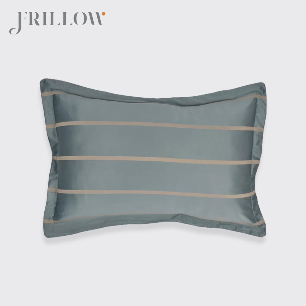 ชุดผ้าปูที่นอน 5ฟุต 3ชิ้น FRILLOW 800TC COTTON SILK สี ECLIPSE GREY คอลเลคชั่น PRESTIGE