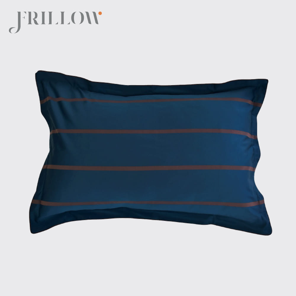 ชุดผ้าปูที่นอน 6ฟุต 3ชิ้น FRILLOW THE SUPERIORITY สี MIDNIGHT BLUE คอลเลคชั่น PRESTIGE