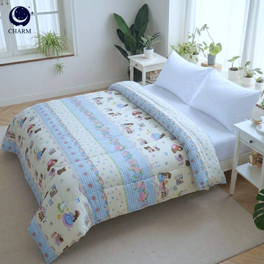 ผ้าห่มนวม CHARM คอลเลคชั่น DREAMY 5 FT SIZE 160&times;210 ซม. ลาย SWEET GIRL