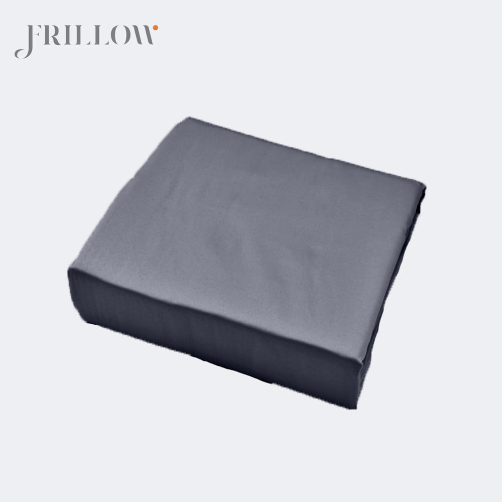 ชุดผ้าปูที่นอน 5ฟุต 3ชิ้น FRILLOW 800TC COTTON SILK  สี DARK GREY คอลเลคชั่น PRESTIGE