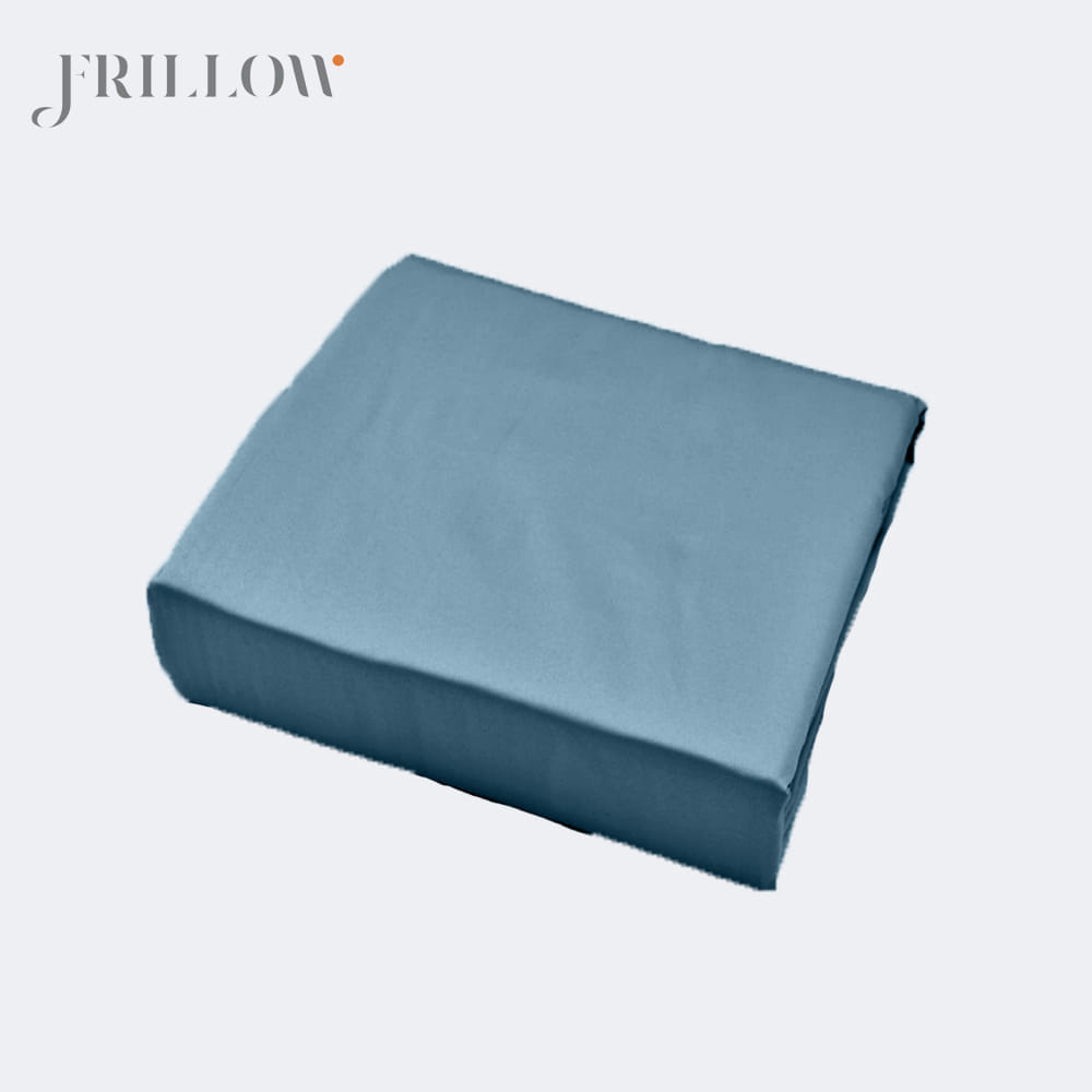 ชุดปลอกผ้านวม 100X90 นิ้ว FRILLOW 800TC COTTON SILK &ndash; สี SMOKY TEAL  คอลเลคชั่น PRESTIGE