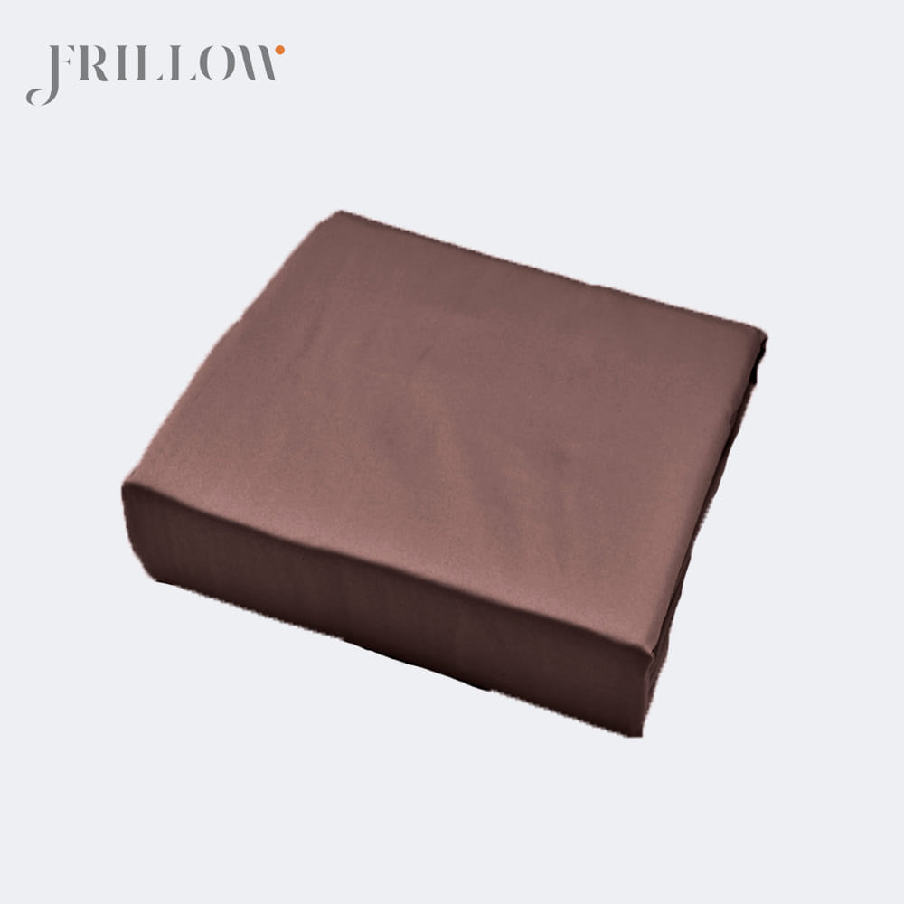 ชุดปลอกผ้านวม 100X90 นิ้ว FRILLOW 800TC COTTON SILK &ndash; สี DARK BROWN  คอลเลคชั่น PRESTIGE