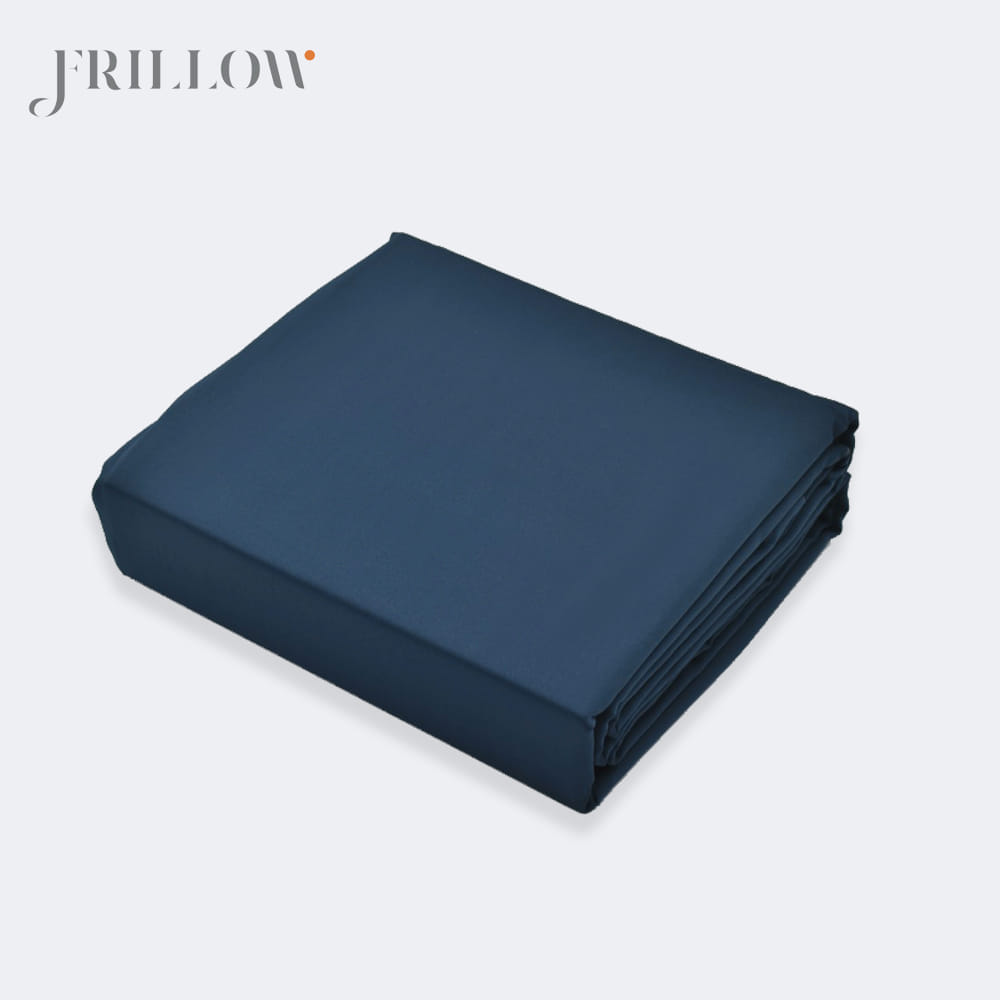 ชุดปลอกผ้านวม 70X90 นิ้ว FRILLOW 800TC COTTON SILK &ndash; สี NAVY BLUE  คอลเลคชั่น PRESTIGE