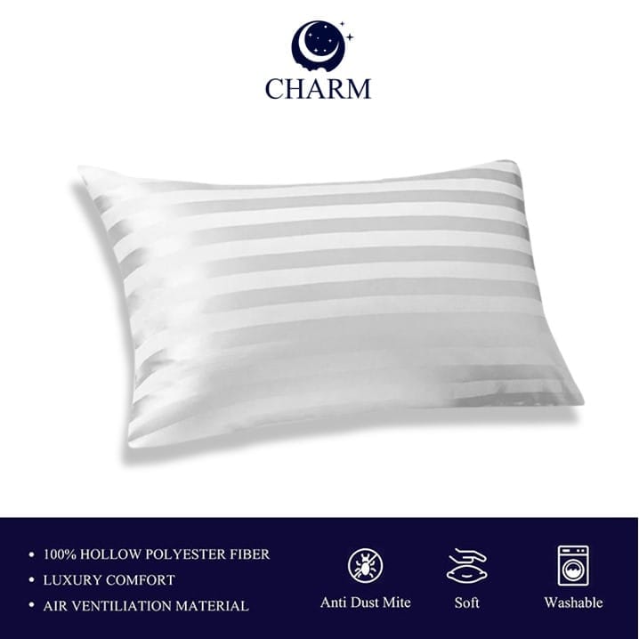 CHARM หมอนหนุน รุ่น COMFORT ขนาด 17 X 27 นิ้ว นุ่มสบาย ใช้ได้ทุกวัน