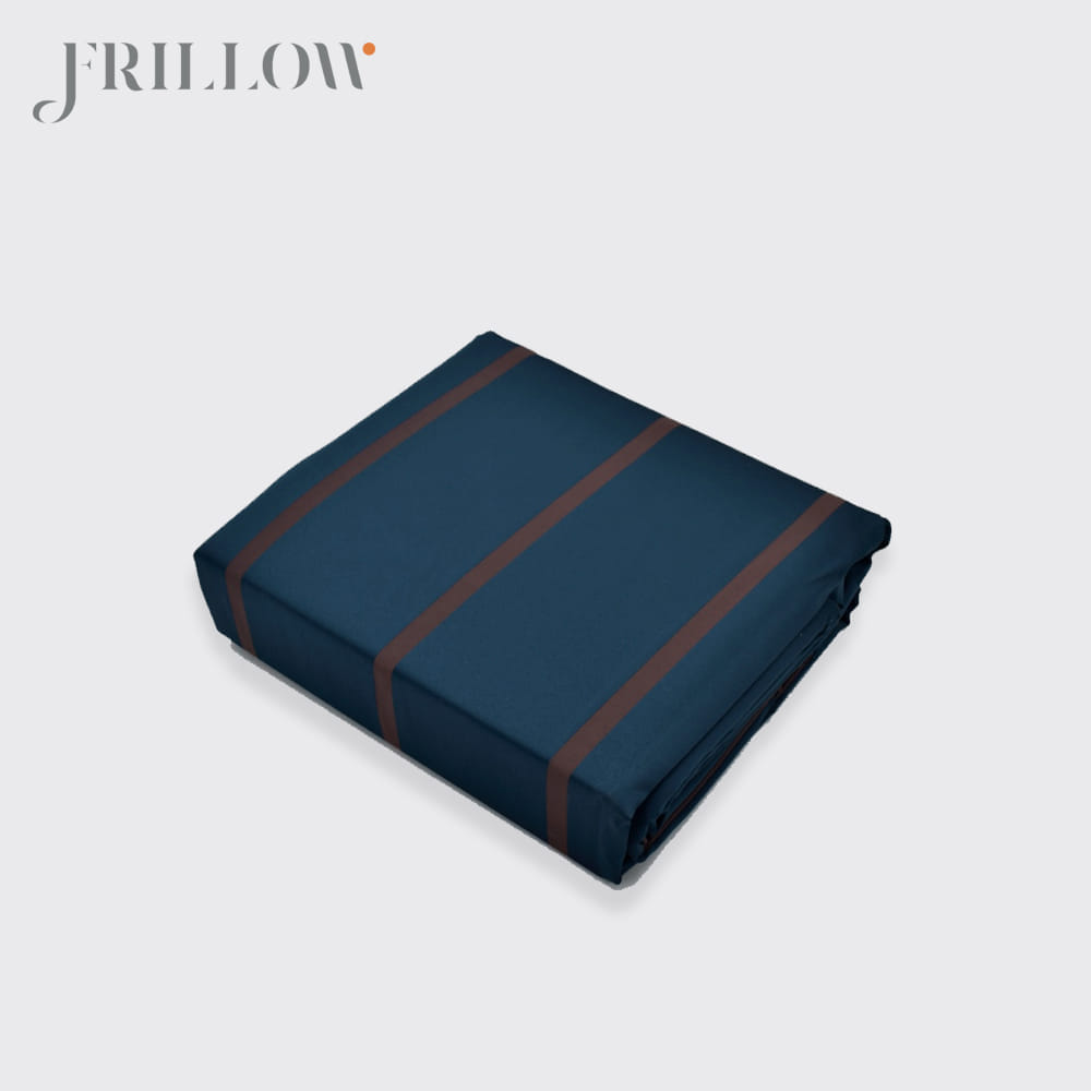 ชุดผ้าปูที่นอน 6ฟุต 3ชิ้น FRILLOW THE SUPERIORITY สี MIDNIGHT BLUE คอลเลคชั่น PRESTIGE