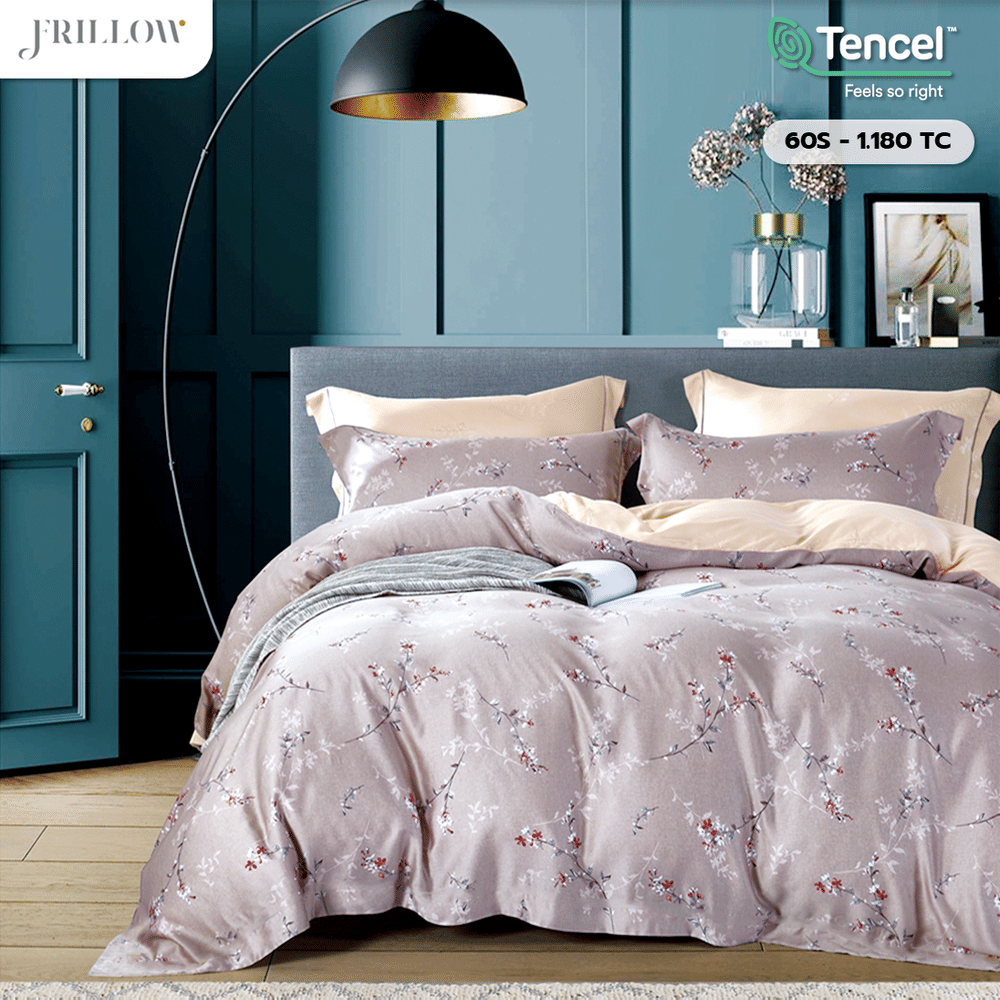 ปลอกผ้านวม 100X90 นิ้ว FRILLOW TENCEL&trade; 1180TC สี LADY FREESIA