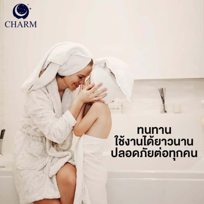 ผ้าขนหนู CHARM POOL ขนาด 100X150 ซม. สี GREY