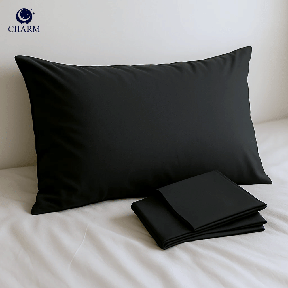 ปลอกหมอนหนุน CHARM CLASSIC ขนาด 20 X 30 นิ้ว สี BLACK