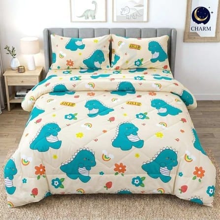 ชุดผ้าปูที่นอน 3.5 ฟุต 4 ชิ้น CHARM สี BABY GODJI คอลเลคชั่น DREAMY_0