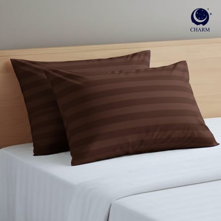 CHARM หมอนหนุน รุ่น COMFORT แพ็คคู่ ขนาด 17 X 27 นิ้ว SUGAR BROWN_1