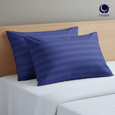 CHARM หมอนหนุน รุ่น COMFORT แพ็คคู่ ขนาด 17 X 27 นิ้ว STEEL BLUE_1