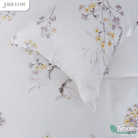 ชุดผ้าปูที่นอน 5 ฟุต (5 ชิ้น) FRILLOW TENCEL™ 1180TC สี LADY DAPHNE_10