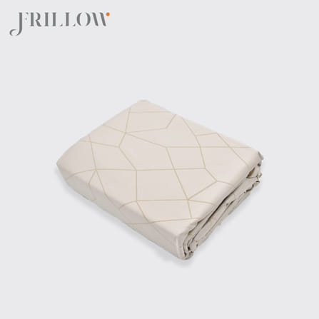 ชุดปลอกผ้านวม 100X90 นิ้ว FRILLOW 800TC COTTON SILK – สี FLAWLESS SAND คอลเลคชั่น PRESTIGE_3
