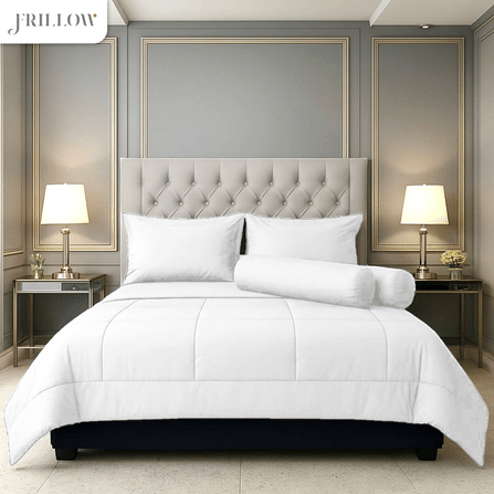 ชุดผ้าปูที่นอน 6ฟุต 4 ชิ้น FRILLOW ESSENTIAL 720TC สี  ขาวนวล_3