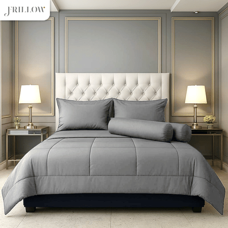 ชุดผ้าปูที่นอน 3.5ฟุต 4 ชิ้น FRILLOW ESSENTIAL 720TC สี  SLIVER GREY_3