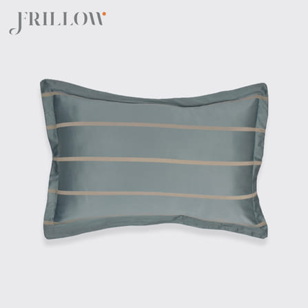 ชุดผ้าปูที่นอน 5ฟุต 3ชิ้น FRILLOW 800TC COTTON SILK สี ECLIPSE GREY คอลเลคชั่น PRESTIGE_3