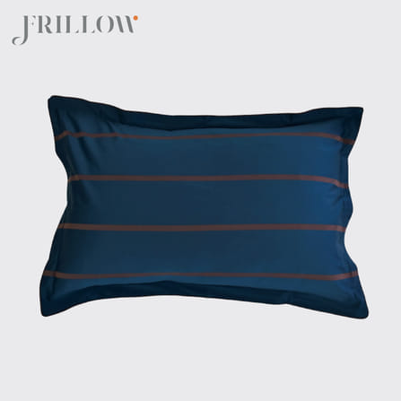ชุดผ้าปูที่นอน 6ฟุต 3ชิ้น FRILLOW THE SUPERIORITY สี MIDNIGHT BLUE คอลเลคชั่น PRESTIGE_3