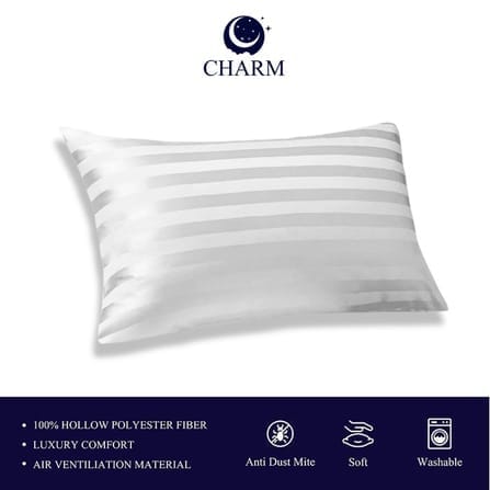 CHARM หมอนหนุน รุ่น COMFORT ขนาด 17 X 27 นิ้ว นุ่มสบาย ใช้ได้ทุกวัน_4