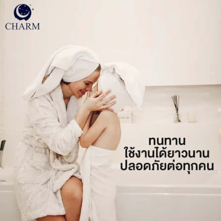 ผ้าขนหนู CHARM POOL ขนาด 100X150 ซม. สี GREY_7