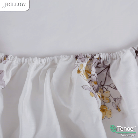 ชุดผ้าปูที่นอน 5 ฟุต (5 ชิ้น) FRILLOW TENCEL™ 1180TC สี LADY DAPHNE_9