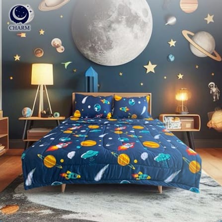 ผ้าห่มนวม 150×200 ซม. (5 ฟุต) CHARM ลาย GALAXY คอลเลคชั่น DREAMY_5
