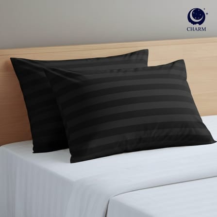 CHARM หมอนหนุน รุ่น COMFORT แพ็คคู่ ขนาด 17 X 27 นิ้ว OLIVE BLACK_8