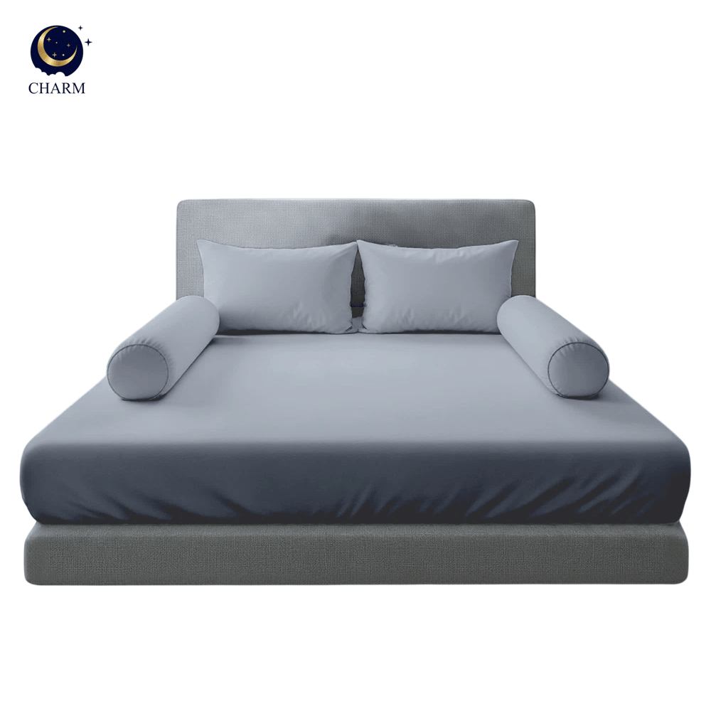 ชุดผ้าปูที่นอน 3.5ฟุต 3 ชิ้น CHARM รุ่น คลาสสิค GREY ไม่รวมผ้านวมZ_1