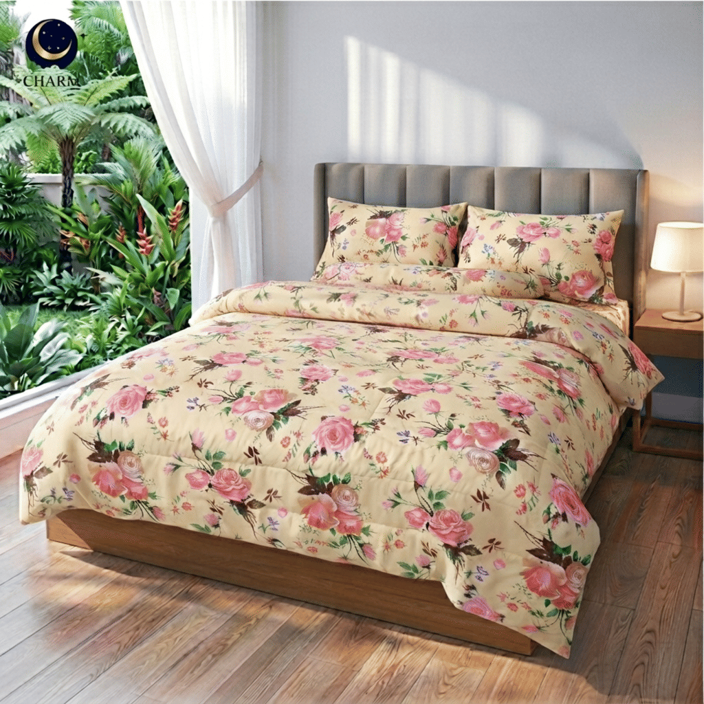 ชุดผ้าปูที่นอน 3.5 ฟุต 3 ชิ้น CHARM รุ่น CLASSIC ลาย CLASSIC ROSE_3