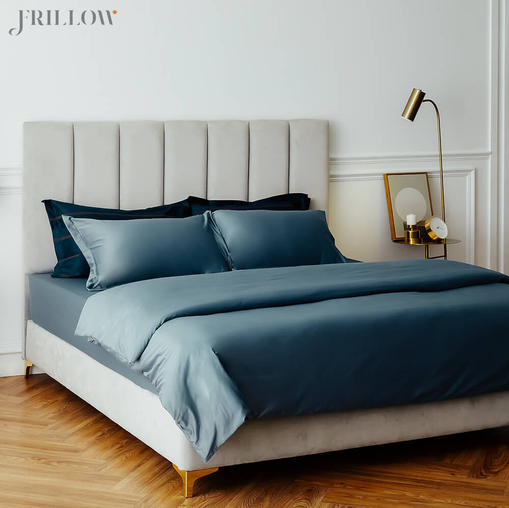 ชุดปลอกผ้านวม 70X90 นิ้ว FRILLOW 800TC COTTON SILK – สี SMOKY TEAL คอลเลคชั่น PRESTIGE_0