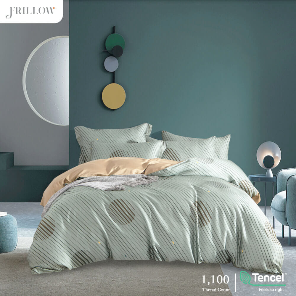 ปลอกผ้านวม 100X90 นิ้ว FRILLOW TENCEL™ 1180TC สี V...