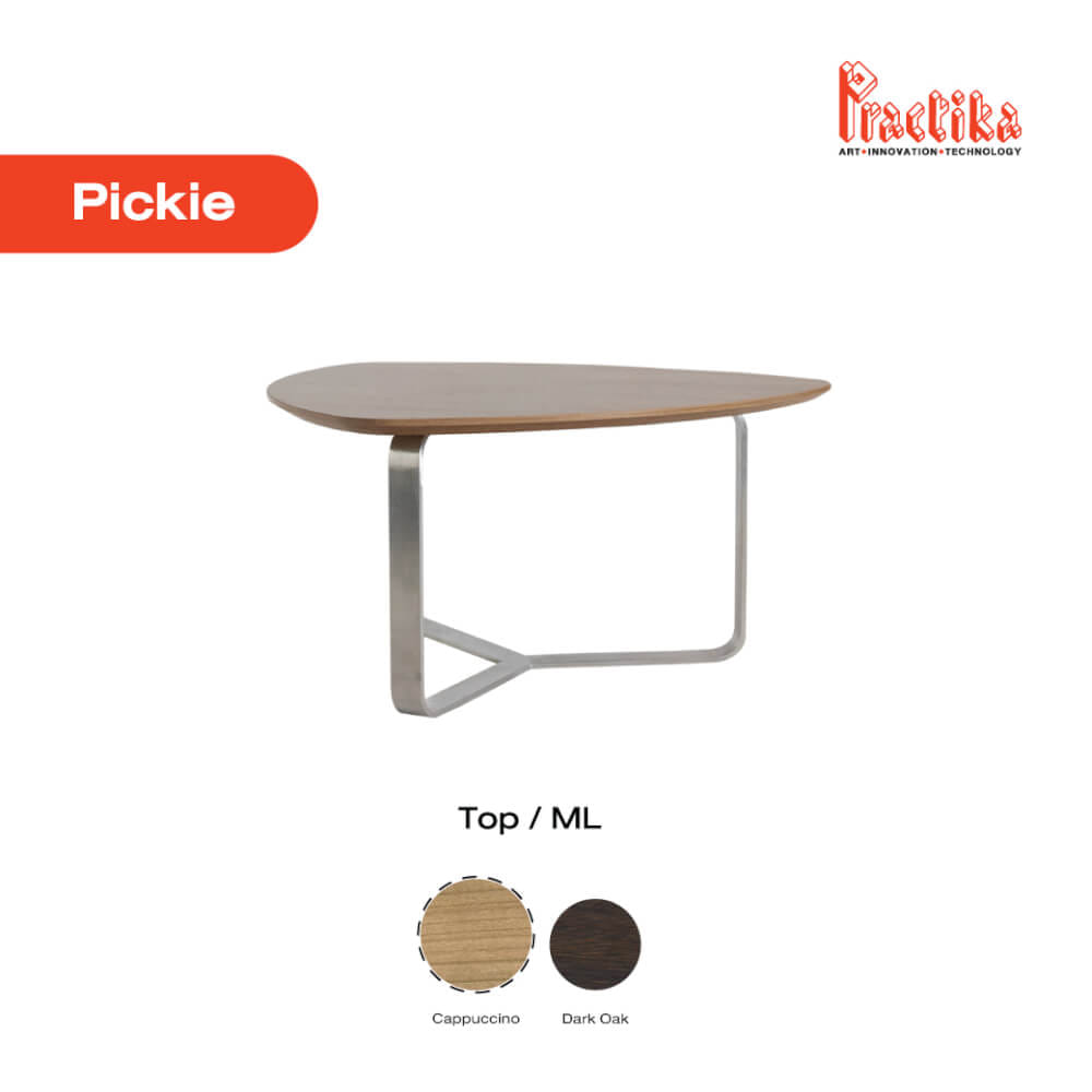 โต๊ะกลาง PRACTIKA PICKIE 90CM. สีน้ำตาล/อลูมิเนียม_3