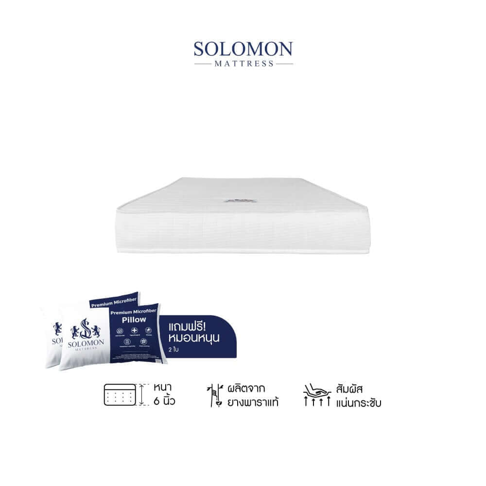 ที่นอนเย็น พ็อกเก็ตสปริง 5 ฟุต หนา 10 นิ้ว SOLOMON รุ่น เมตะรุ รับประกัน10ปี_2