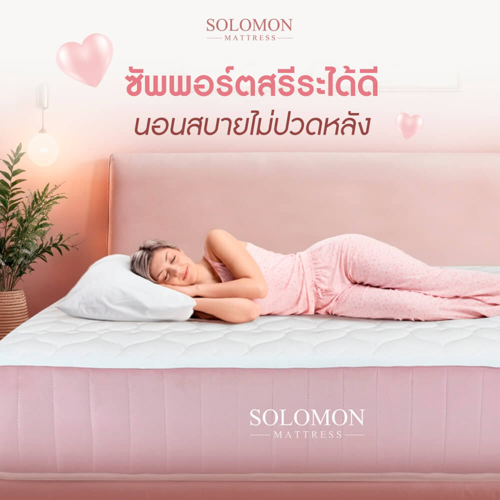 ที่นอนเย็นพ็อกเก็ตสปริง 5 ฟุต SOLOMON รุ่น KISS ME หนา 10 นิ้ว รับประกัน 1 ปี_3