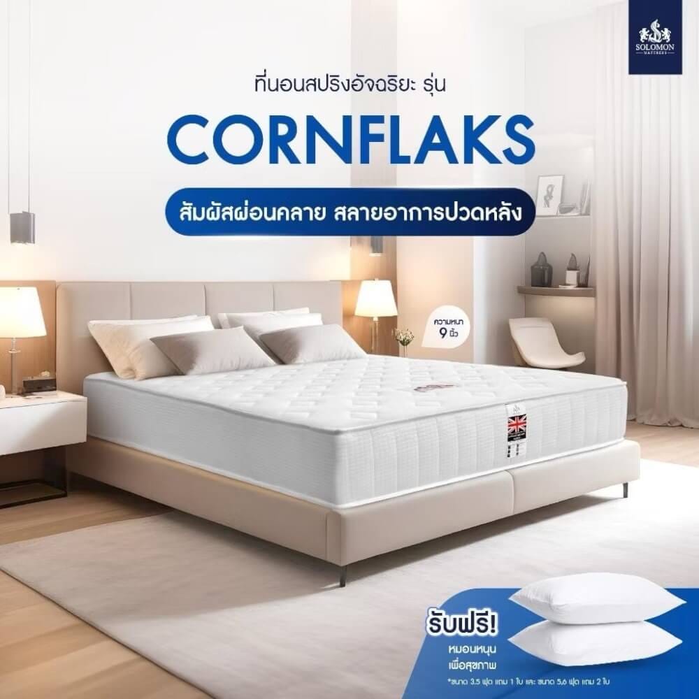 ที่นอน 3.5 ฟุต SOLOMON รุ่น CORNFLAKS หนา 9 นิ้ว  _1