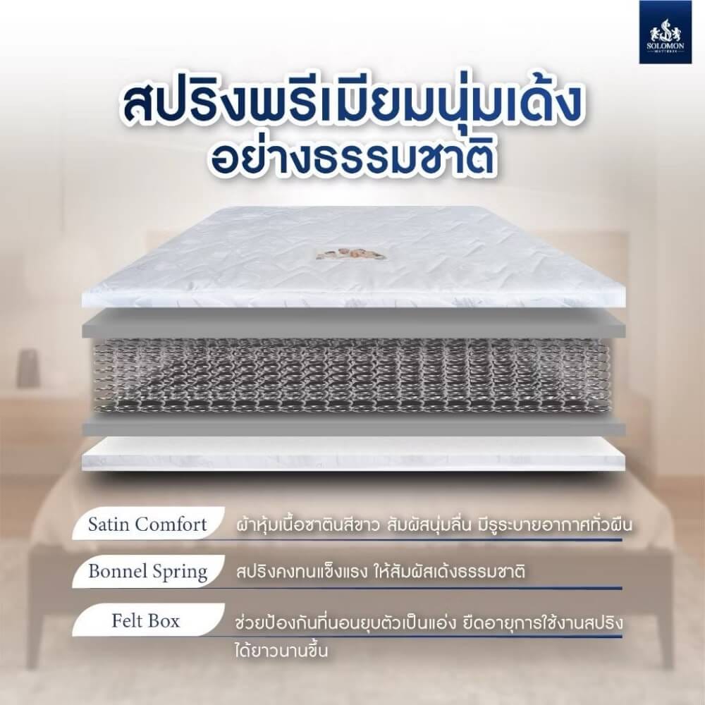 ที่นอน 5 ฟุต SOLOMON รุ่น VALEN หนา 8 นิ้ว_1