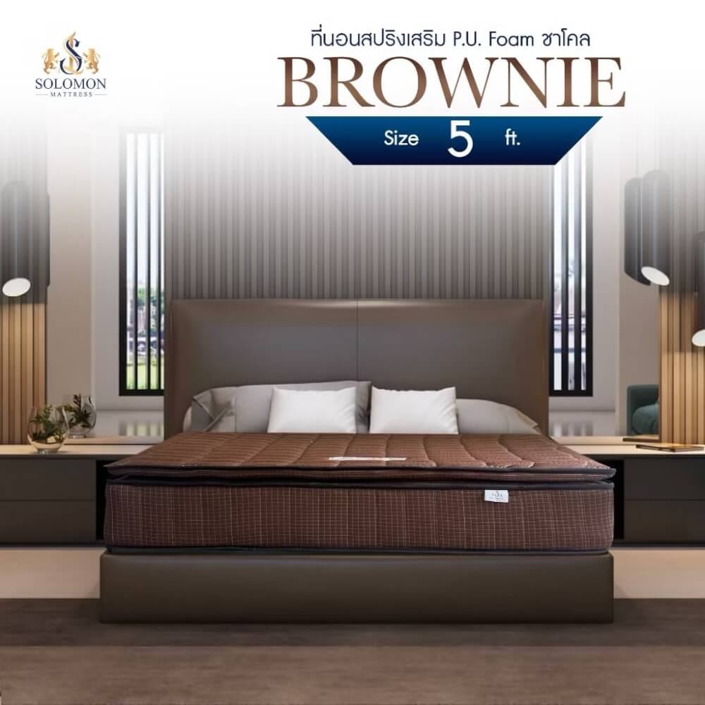 ที่นอน 5 ฟุต SOLOMON รุ่น BROWNIE หนา 10 นิ้ว _1