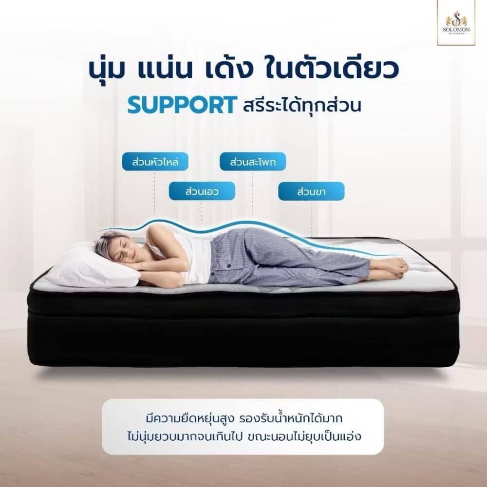 ที่นอน 6 ฟุต SOLOMON รุ่น PLUTO หนา 11 นิ้ว_3
