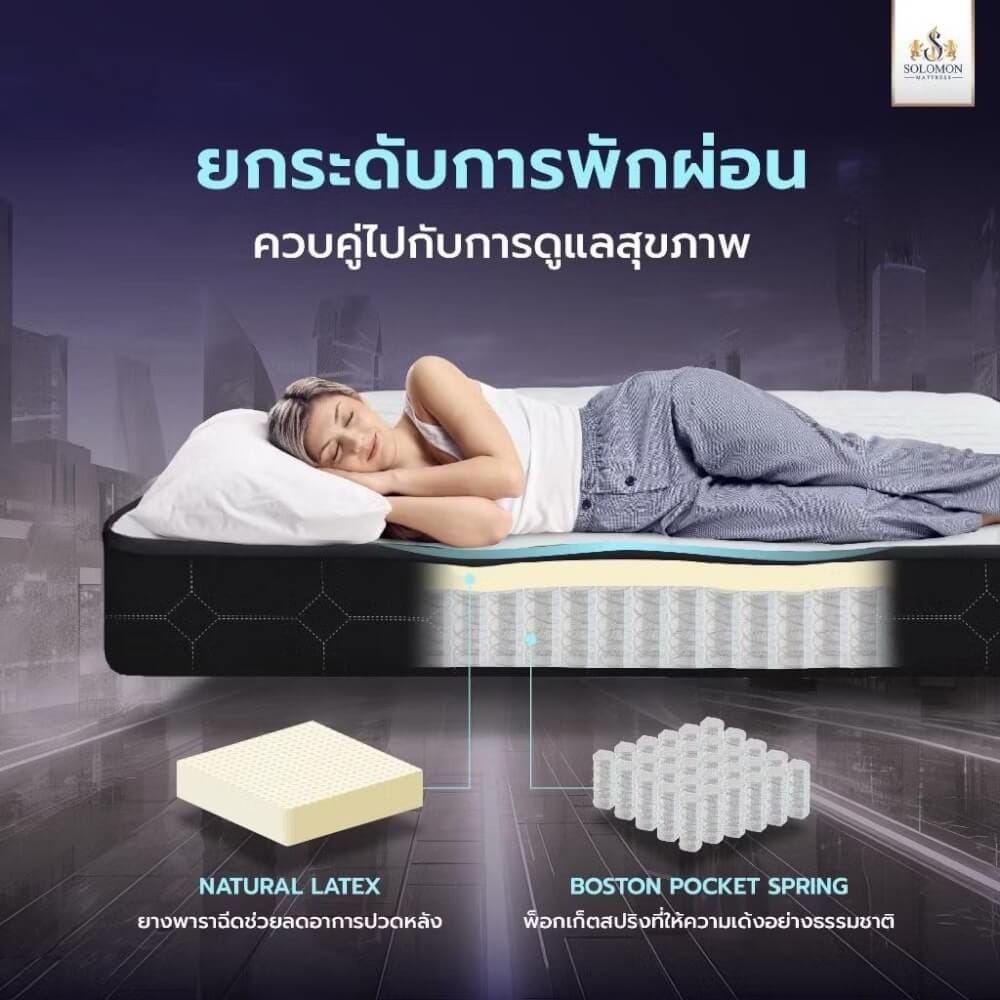 ที่นอน 5 ฟุต SOLOMON รุ่น KINGSTON หนา 10 นิ้ว 