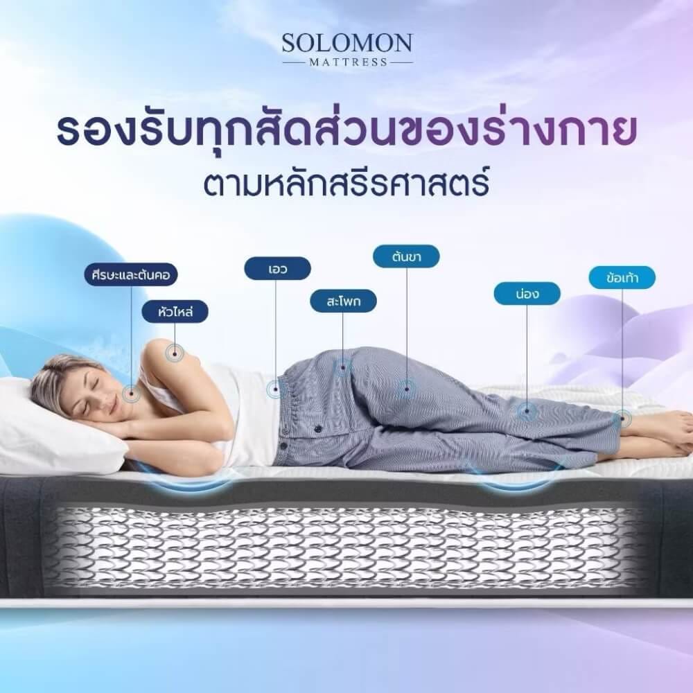 ที่นอน 5 ฟุต SOLOMON รุ่น PYLA PLUS หนา 9 นิ้ว _3
