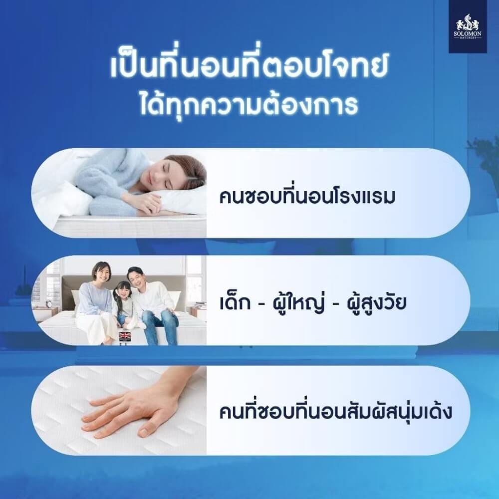 ที่นอน 3.5 ฟุต SOLOMON รุ่น CORNFLAKS หนา 9 นิ้ว  _4