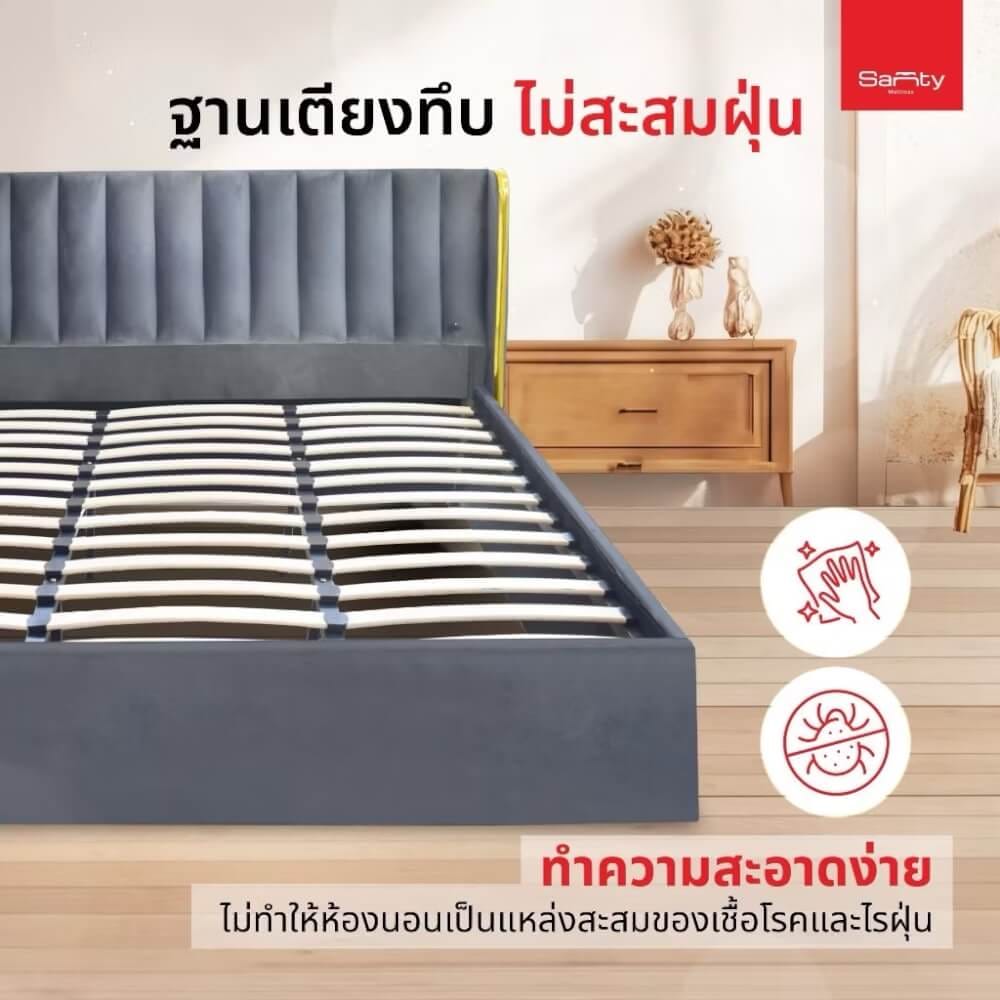 ฐานรองหัวเตียง 6 ฟุต SOLOMON รุ่น OLIVIA สี เบจ_4