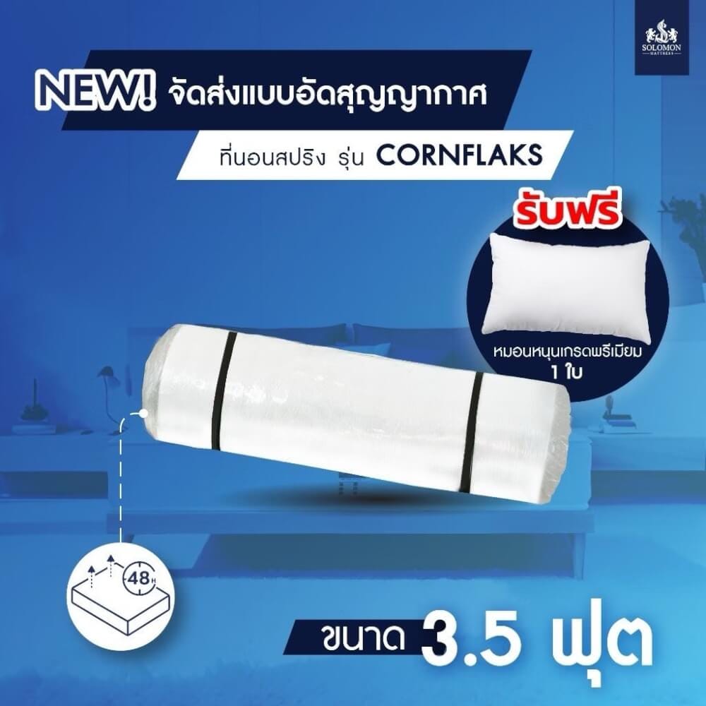 ที่นอน 3.5 ฟุต SOLOMON รุ่น CORNFLAKS หนา 9 นิ้ว  _7