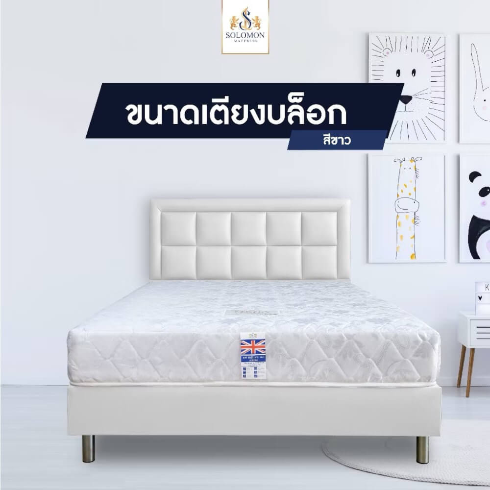 ฐานรองหัวเตียง 3.5 ฟุต SOLOMON สี ขาว_4